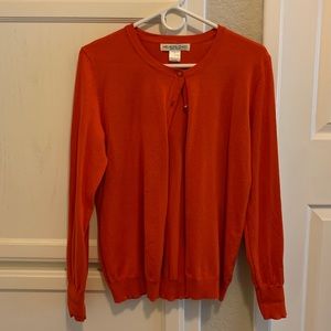 Orange cardigan